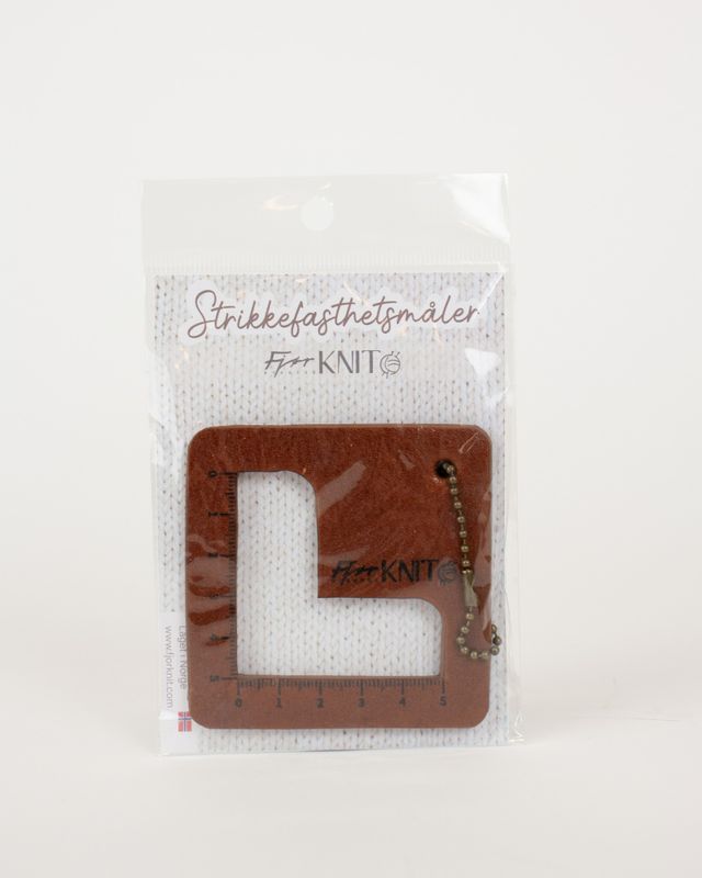 Fjør knit - Strikkefasthetsmåler