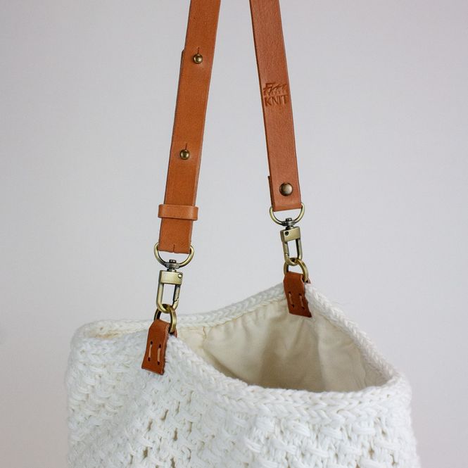 Hovedbilde Fjør knit - Veskereim justerbar