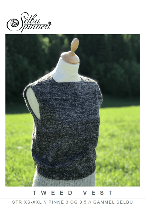 Hovedbilde Oppskrift Tweed vest