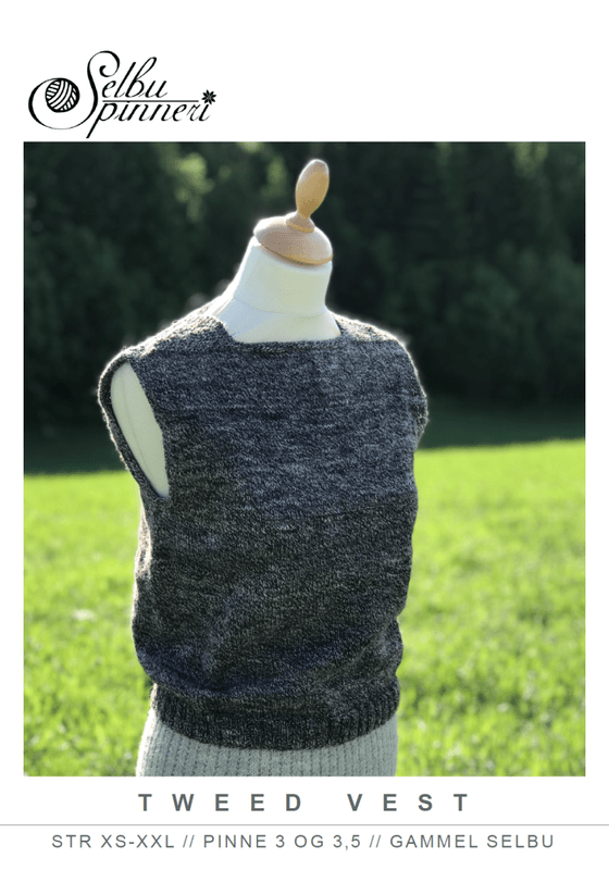Oppskrift Tweed vest