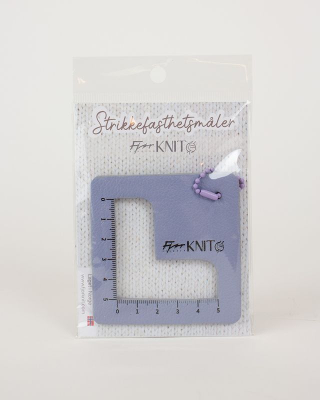 Fjør knit - Strikkefasthetsmåler