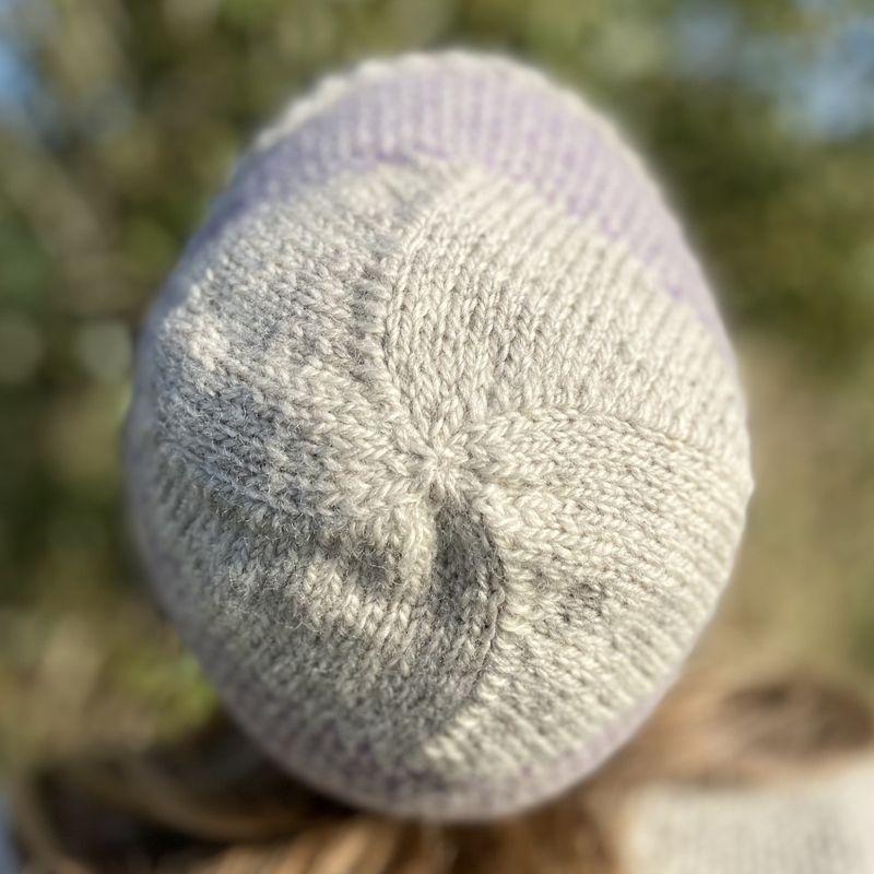 Strikkepakke - Småruta lue